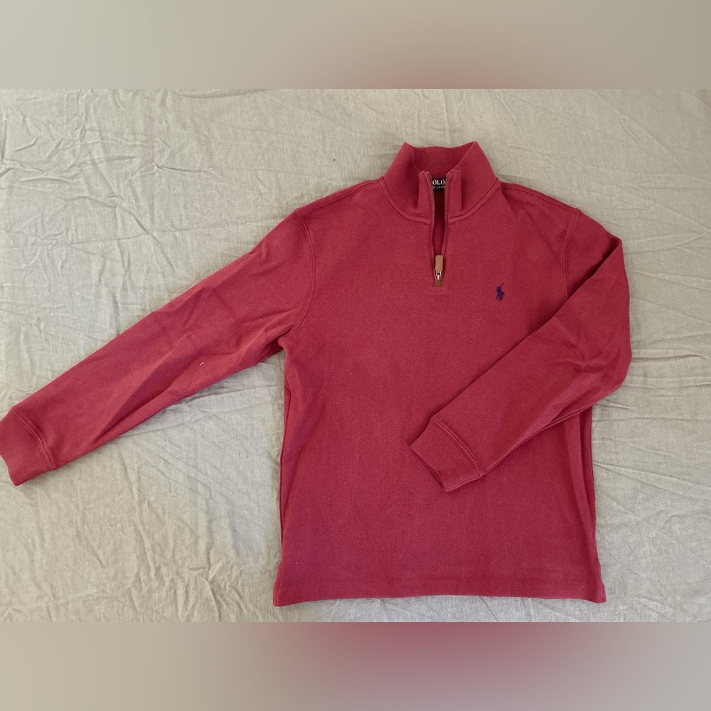 Polo half zip sweater